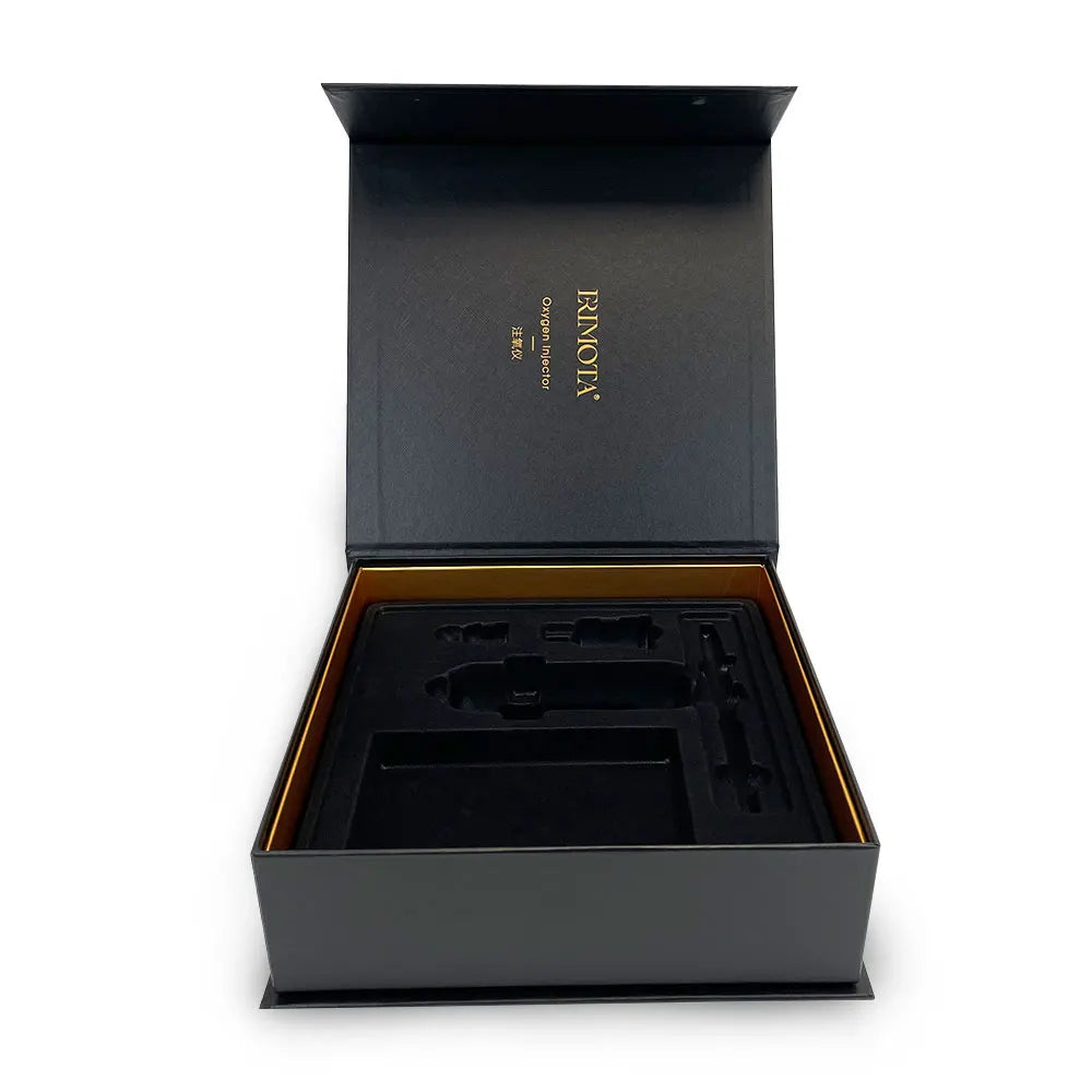Low MOQ Custom Gift Box Packaging With Magnetic Lid and EVA Insert for Cosmetic Instrument Beauty Care Electronic