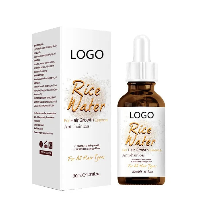 FATAZEN  Rice Water Hair Growth Essence Anti-hair Loss  OEM/RTS  Private Label  30ML   Essence Oil  Strong Hair