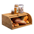 Hot Sale Kitchen Food Storage Large Roll Top Bread Storage Bin Wood Bamboo Bread Boxes Bread Storage Bin Wood Bamboo Bread Boxes