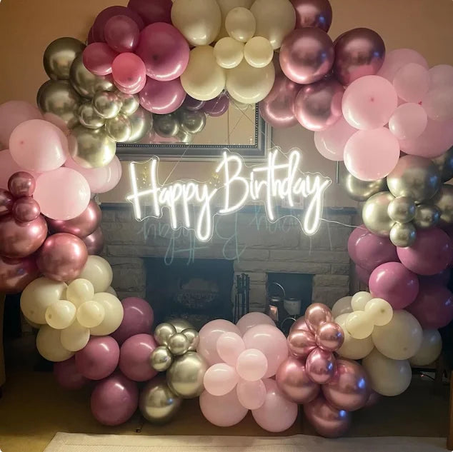 Rebow Free Design Wholesale Custom Happy Birthday Led Acrylic Neon Sign