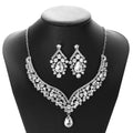 Wholesale Creative Necklace Earrings Crystal Luxury Jewelry Set Bridal Jewelry Set