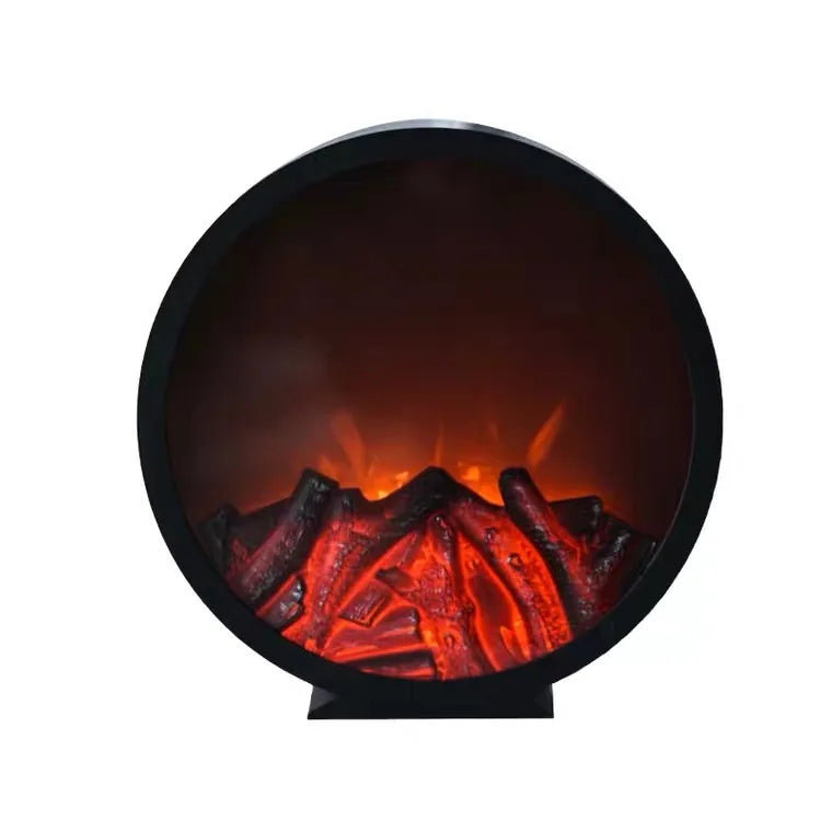American Fireplace Night Light LED Flame Lamp Furnace Living Room Desktop Hanging Decorations Ornaments Shop Decorative Lamps