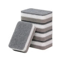 Kitchen Housework Scouring Pad Cleaning Dishes Washing Pot Double-sided Sponge Block