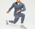 1/4 Zip Pullover Hoodie Men's Custom Slim Training Sweatshirt Jacket Men Gym Wear