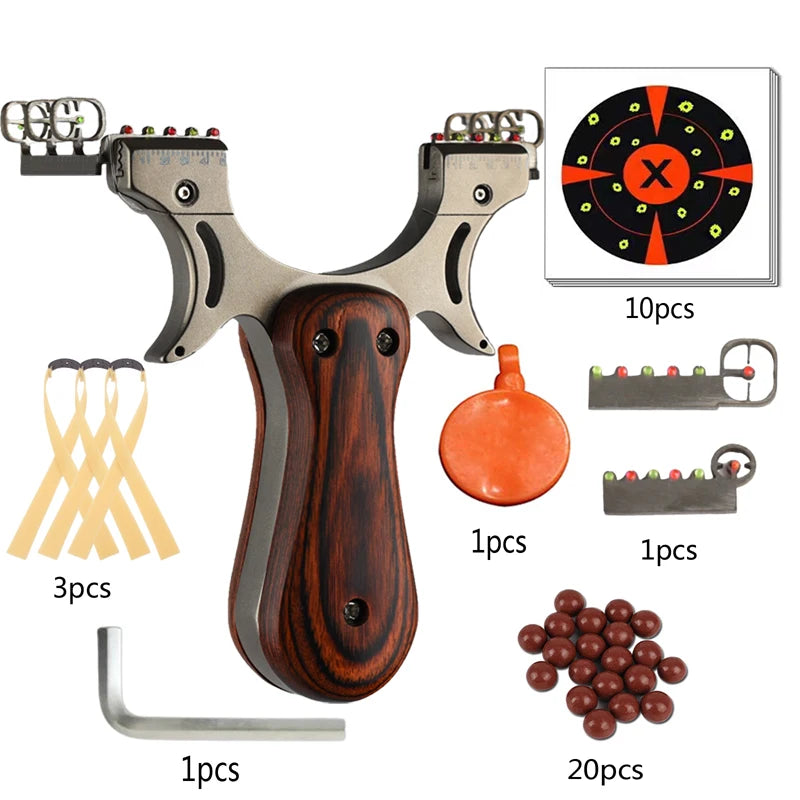 Hunting Slingshot Fast Pressure Catapult Free Tie Flat Rubber Band Outdoor Competitive Toy Shooting