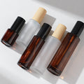Luxury 60ml round Glass Bottle Empty Cosmetic Jar with Pump Dropper for Skincare Face Cream Skin Care Toner Skincare Packaging