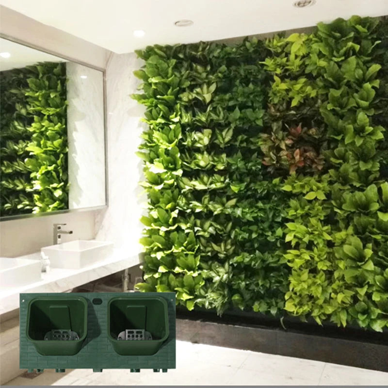 Indoor and Outdoor Background Vertical Green Wall Automatic Irrigation Wall-mounted Plant Trough Living Wall Planter System