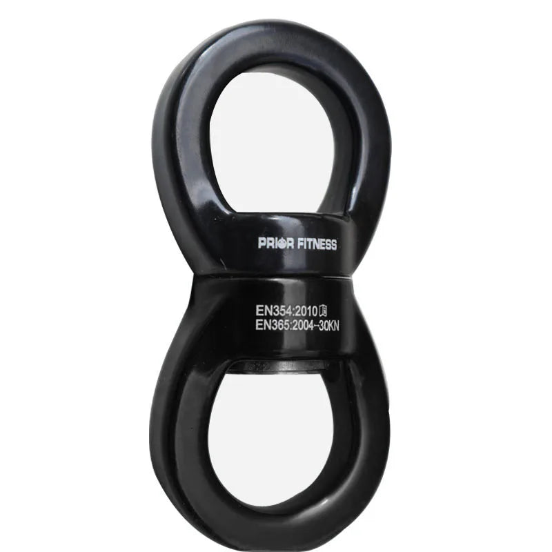 30KN Rock Climbing Kit Rotational Rope Swivel Connector Mountaineering Buckleg Rock Climbing Rope for Climbing