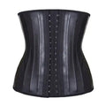 Women Latex Waist Trainer Corset Body Shaper Modeling Stra 29 25 Steel Boned Waist Cincher Belly Slim Belt