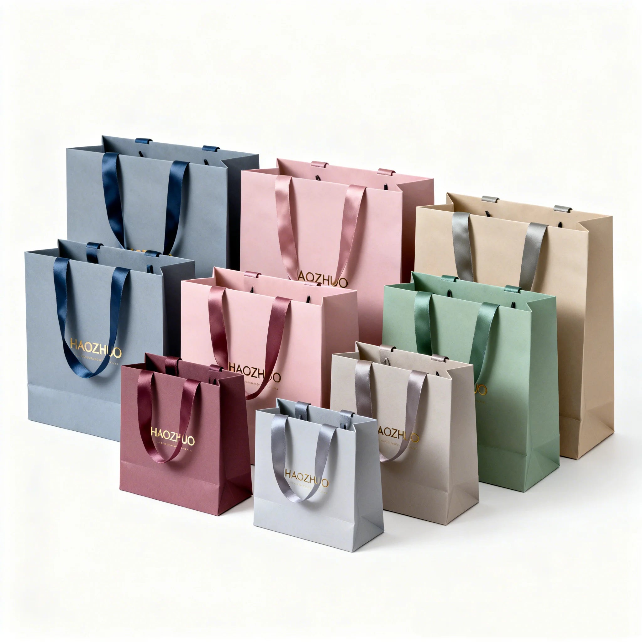 Eco-Friendly Recycled Material Paper Bags for Clothes Shoes Shopping Chips Exhibitions