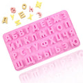 1029 Factory Stock Russian Letter Word Shape Silicone Chocolate Mold Number Shape Silicone Mold Resin Silicone Bpa Free Hand Diy