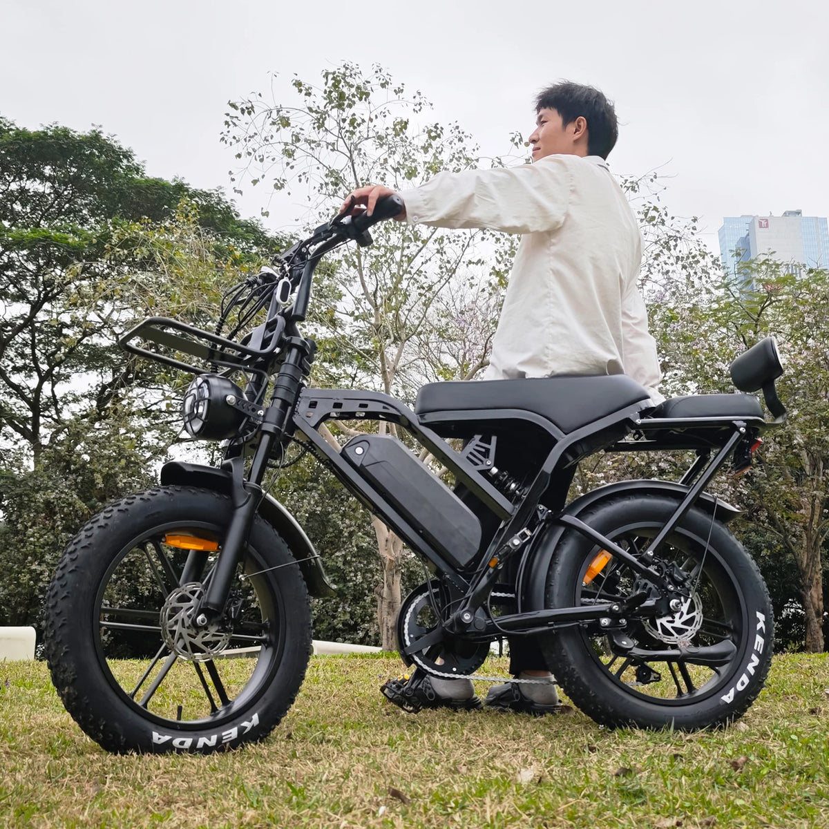 VOMO X80 Pro E BIKE V20 Pro Fatbike Rear Seat Electric Bike Electronic Pedal-Assist 250W Rear Hub Motor EU Warehouse E-BIKE MegaBDM