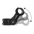 31.8 90mm 110mm 130mm MTB Riser Stem Aluminum Alloy Short Handlebar Stem 0-60 Degree Adjustable for Mountain Bikes Bicycle