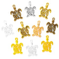 6 Color Sea Turtle Charms Alloy Metal Marine Animal Pendants for DIY Handmade Jewelry Accessories Making 21*15mm D7152