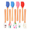Manjia Christmas Mini Silicone Spatula Small Kitchen Tools Xmas Nonstick Cookware for Cooking Baking and Serving 16.5G