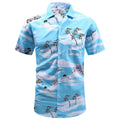 Fitspi Spring Summer Men's Beach Shirt Hawaiian Short Sleeve Printed Shirts Wholesale E-commerce Supply