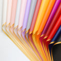 Wholesale Deluxe Golden Edge Jelly Film Waterproof Matte Floral Flower Shop Material Gift Flower Wrapping Paper