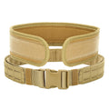 Laser Cut MOLLE Tactical Rigger Belt Double Layer Durable Nylon Hunting Webbing Duty Belt with Plastic Quick Release Buckle