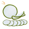 3.15" Soft Bamboo Terry Reusable Bamboo Face Cleansing Pads Cotton Bag Set Facial Towels Makeup Removal