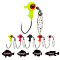 Soft Worm Finesse Metal Jig Lure Saltwater Freshwater Fishing Tackle Accessories Testa Piombata Crank Jig Head Hook River Lake