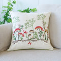 Amity Fashion Flowers  Plants Embroidered Throw Pillowcase Home Sofa Decor Pillow Cover Home Sofa Square Cushion Covers