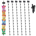 Supermarket Retail Light Duty Metal Hanging Merchandise Chips Display Stand Single Sided