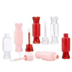 Lip Gloss Containers 8ml Cute Candy Shape Unique Clear Red Lip Gloss Packaging Bottles Empty Lipgloss Tubes for Kids