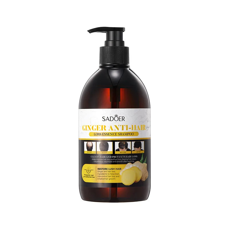 Succsion Natural Organic Ginger Anti-Dandruff Oil-Control Anti-Hair Loss Refreshing & Nourishing Shampoo 500ml