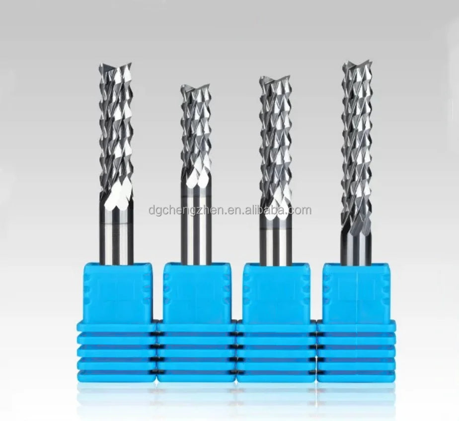 Custom ODM Supported CNC Single Crystal Diamond MCD CVD 4-Flute 55HRC Climb Milling PCB End Milling Router Bits OEM Customizable