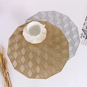 Wholesale Western Restaurant PVC Placemats American Style Domestic Non-slip Placemats Thermal Placemats for Wedding Party