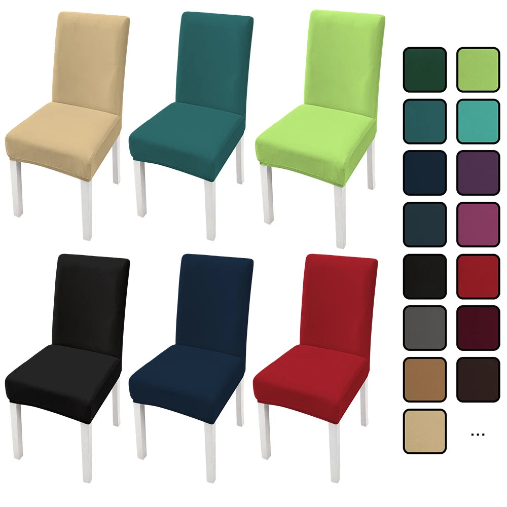 Wholesale White Stretch Dining Room Chair Covers Spandex Chair Slipcovers for Living Room