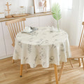 Ychon Wholesale Floral Printed Tablecloth Round Table Cloths Customizable Cotton Linen Table Cloth Dining Table Decorations