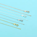 New Design Simple 1.0mm Real 925 Sterling Silver Oval Chain for Necklaces Jewelry Making Finding