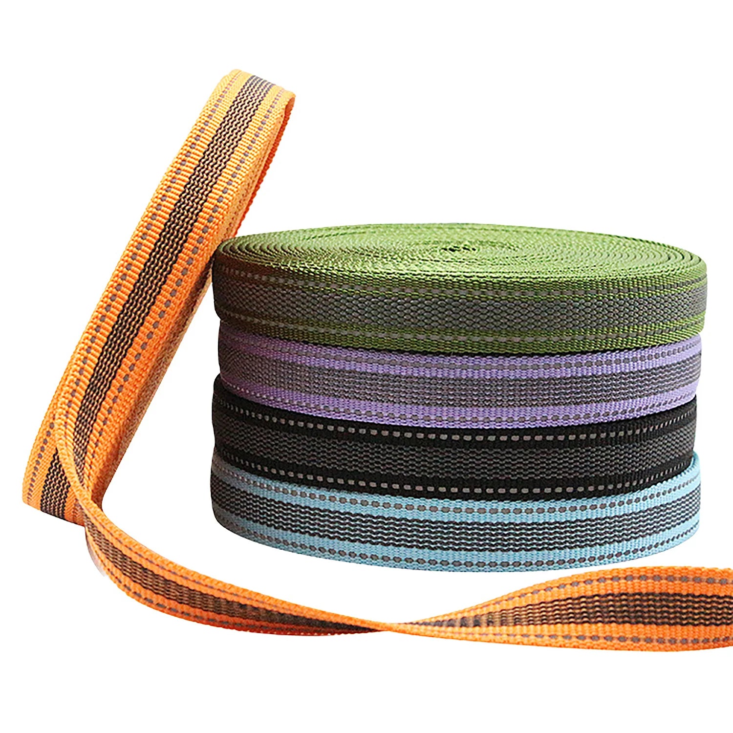 New Design Non slip Reflective Webbing Imitation Nylon 38mm Non-slip Thick Polyester Webbing Non slip Band for Pets Supplies