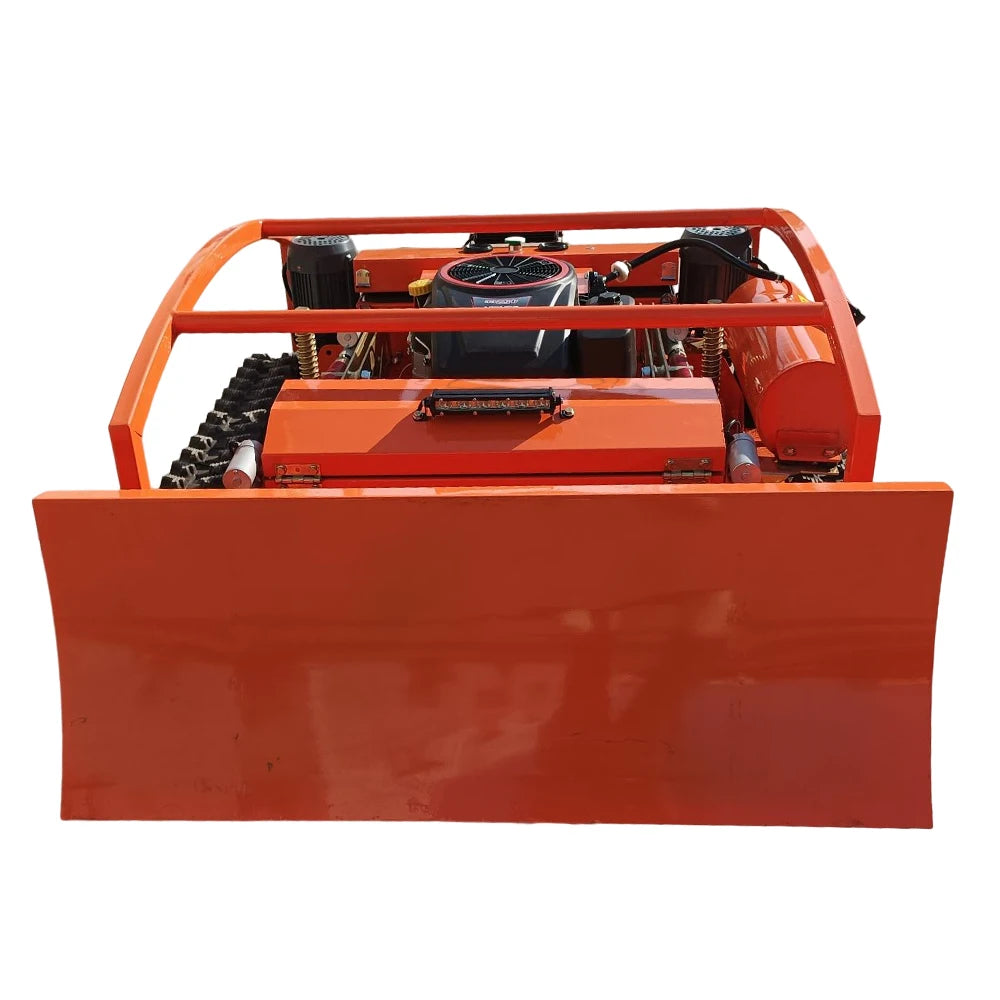 Lawn Mower and Snow Blower Combo Garden Electric Remote Control Robot Lawn Mower With Snow Shovel Pusher Plow