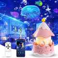 LED Carousel Galaxy Light Projector Remote Control BT Speaker Unicorn Musical Lamp 21 Films Star Projector Night Light for Kids
