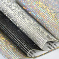 24*40cm Hotfix Crystal Rhinestone Mesh Trim Crystal Fabric Sheet Strass Ribbon Clothes Applique Jewelry Crafts