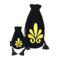Custom Logo Printed Recyclable Velvet Drawstring Bag Embroidered Tassel Flannel Design Bottom Candle Craft Gifting Packaging