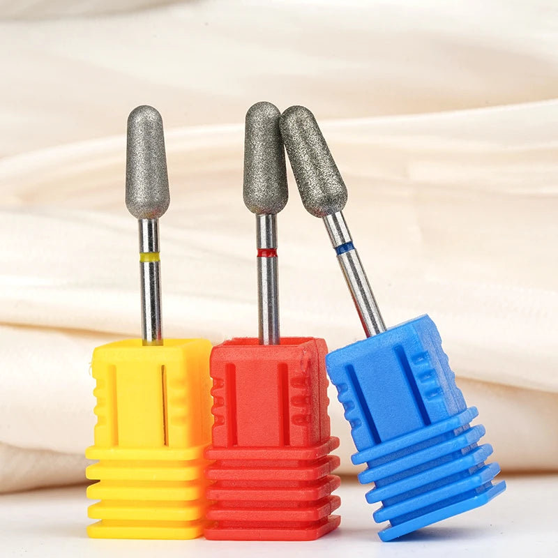High End Quality Potato Shape Nail Drill Bit Diamond Cuticle Manicure Polishing Tools Milling Cutter Electrical Drill Bits Nails