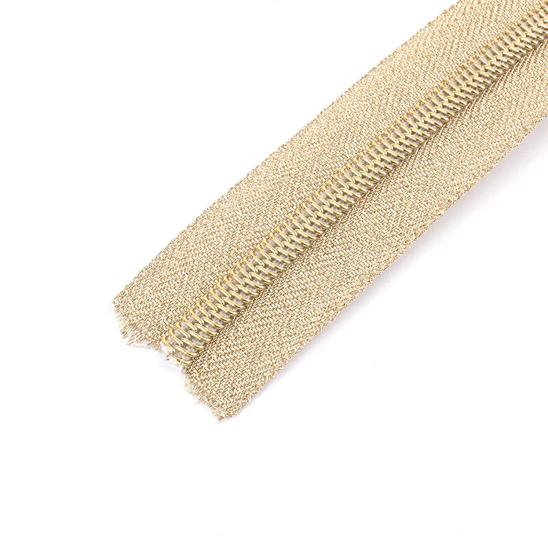 Zip Roll Garment Accessories Gold Nylon Zipper Tape for Sale