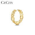 CZCITY Wholesale Cheap Fashion Gold Plated Earing Women's Trendy Jewelry Vintage for Woman Clip Earring