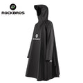 ROCKBROS Lightweight Raincoat for Motorcycle Riders Waterproof Reflective Raincoat Polyester Fabric Poncho Raincoat