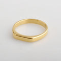 Custom Stainless Steel Rings Tarnish Free Jewelry Minimalist Stainless Steel Blank Engraved Logo Rings