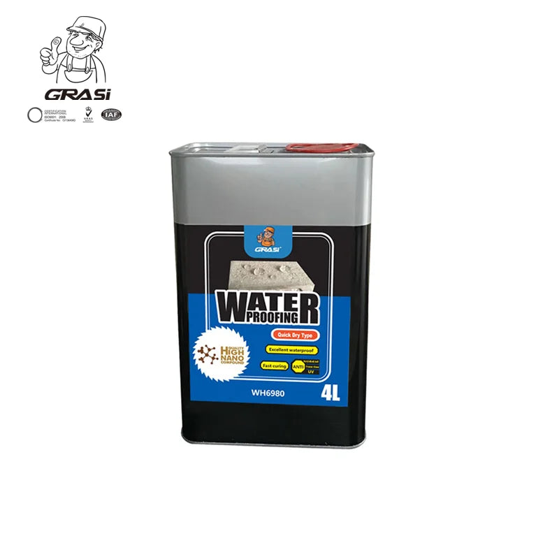 Hot Selling GRASi Nano Liquid Hydrophobic Coating Water Stop Sealant Fast Dry Time Durable Modern Waterproofing Concrete Roof 5