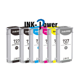 INK-POWER 727 Premium Compatible Color Inkjet Ink Cartridge for HP727 for HP DesignJet T920 T930 T1500 T2500 Printer