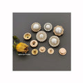Alloy Diamond-set Pearls Snap Buttons Panel Clothes Coat Windbreaker Suit Sweaters Jacket Jeans Garment Press Snap Button