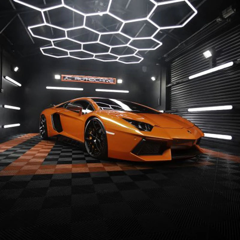 Waterproof Workshop Ceiling Detailing Lamp with Honeycomb LED Light Mount