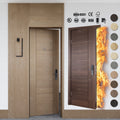 China Top Fire Door Factory 90 Minutes Modern Interior Fire Resistant Doors for Hotel Wood Foreign Fire Rated Doors with Frames
