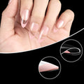 Hot Selling Trapezoidal French Nail Slices 120 Pieces/Box ABS Material for Europe America Nail Art Craft Featuring Fingers