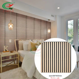 European Standard Akupanel Wood Slat Wall Panel Acoustic Modern Design Wood Slat Sound Proof Wall Panels